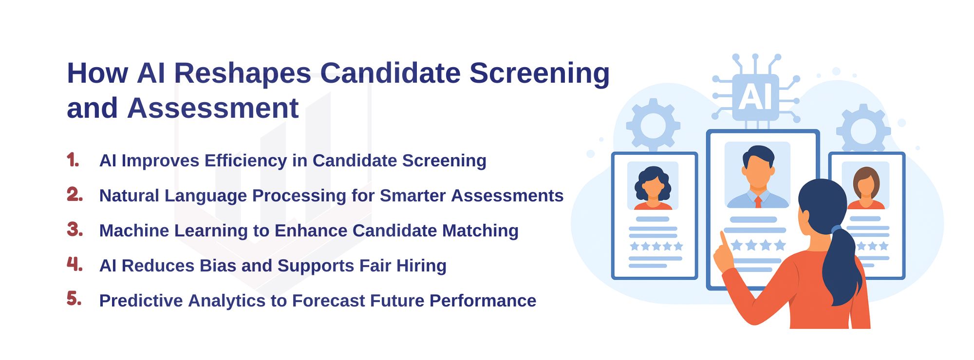 Machine Learning helping a recruiter select a candidate. 